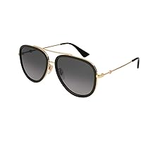 Gucci Womens Polarized UV Protection Aviator Sunglasses Gold O/S