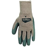MAGID 308T All Purpose Flexible Fit Knit Latex Palm Sure Grip Glove, Grey, Large