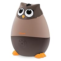 Crane Adorables Ultrasonic Mini Humidifiers for Bedroom and Baby Nursery, 5 Gallon Cool Mist Air Humidifier for Large Room or Kid's Room, Humidifier Filters Optional, Mini Owl