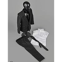 HiPlay 1/6 Scale Male Figure Doll Clothes, Handmade Full Suit, Jacket, Shirt, Pant & Accessories Outfit for 12
