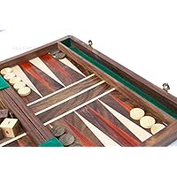 Folding Backgammon Set - Travel Backgammon Board in 14