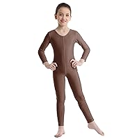 CHICTRY Kids Spandex Full Body Unitard Turtle-neck Dance Jumpsuit Dress up Costume for Unisex Child