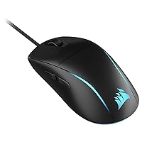 Corsair M75 Wired RGB Lightweight FPS Gaming Mouse – 26,000 DPI – Swappable Side Buttons – PC – Black