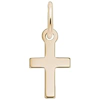 Rembrandt Charms Cross Charm, 10K Yellow Gold