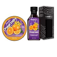 Orange Empire Shave Soap and Afltershave Splash Bundle, Made in Italy