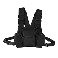 Nylon Chest Bag Chest Harness Bag Walkie Talkie Bag Trendy Street Chest Bag for Many People Waist Packs