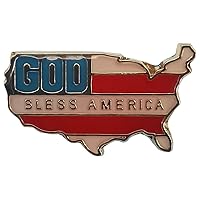 Wholesale Pack of 50 USA Country Map God Bless America Motorcycle Bike Hat Cap Lapel Pin