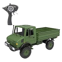 1:12 Scale Remote Control Car, Terrain RC Cars, Electric Remote Control Off Road Military Truck, 2.4G Off-Road RC Military Truck Rock Crawler Truck Army Car