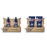 Dollar Shave Club Post Shave Dew Aftershave Balm 2 ct. and Shaving Butter for Sensitive Skin (Pack of 2) Blue