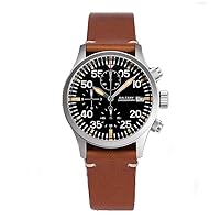 Baltany Quartz Chronograph Men Watch VK67 100M Waterproof Stainless Steel Sapphire Glass Vintage Wristwatches