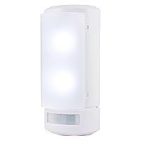GE Wireless LED Wall Sconce, Motion Sensing, Manual On/Off, Warm White Light, Battery Operated, No Wiring Needed, Easy To Install, Perfect for Entry, Stairs, Hallway, Closet, Basement, 17455