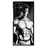 Comic Style Muscle Man Samsung S22 Ultra Phone Case - Adult Phone Case for Samsung S22 Ultra - Graphic Samsung S22 Ultra Phone Case