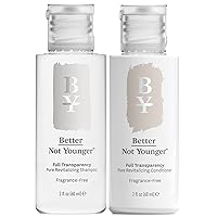 Better Not Younger Full Transparency Discovery Kit, Includes 2 oz Full Transparency Shampoo & Conditioner with Cosmetic Bag, Frangrance Free