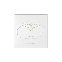 Estella Bartlett Large Pave Set CZ Circle Necklace - Gold Plated
