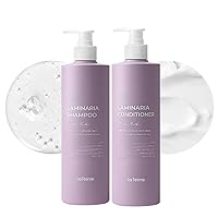 Laminaria Thickening Shampoo & Damaged Hair Care Conditioner with Organic ingredients, Hydrating & Moisturizing Hair, Sulfae & Paraben Free, For Women & Men, 16.9 Fl Oz (White Musk)