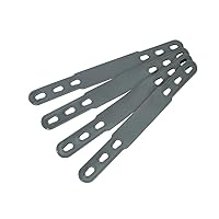 Bon Tool 50-736 Repl Strap Setfor Knee Pad (Set Of 4) Grey, Medium