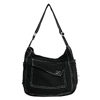 Classic Tote Bags For Women Casual Shoulder Bag Denim Crossbody Bag Hobo Bag Large Capacity Retro Handbags Purse Gift 2024