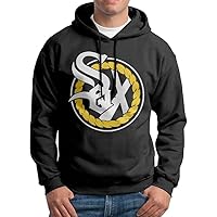 Chance The Rapper Sox Logo Hooded Hoodie Sweatshirt Black