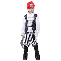 Boys' Pirate King Costume-FBAC0006-M