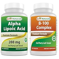 Best Naturals Alpha Lipoic Acid 200 Mg & B-100 Complex