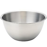 Tsubamesanjo Deep Bowl, Outer Diameter 10.2 inches (26 cm), Frosted, 18-8 Stainless Steel, Made in Japan