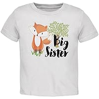 Big Sister Cute Fox Woodland Nature Toddler T Shirt