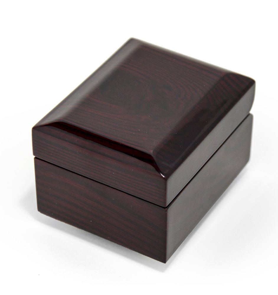 Perfect Little 18 Note Musical Box W. Dark Glossy Wooden Finish - Many Songs to Choose - 12 Days of Christmas