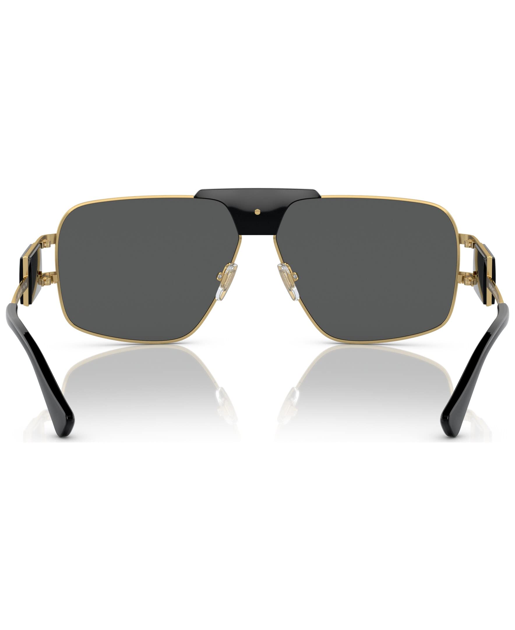 Versace Man Sunglasses Gunmetal Frame, Green Lenses, 63MM