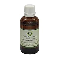 R V Essential Pure Rosemary Essential Oil 50ml (1.69oz)- Rosmarinus Officinalis (100% Pure and Natural Therapeutic Grade)