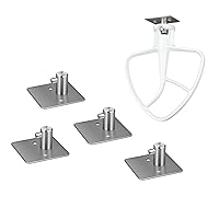 XSGXS Stand Mixer Attachment Holders Compatible with Kitchenaid Mixer Attachments Accessories,Stainless Steel Hook(4 Pack)