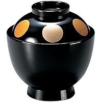 J-kitchens No. 262 TA3.2 Inch Egg Bowl, Black Sunscreen, Made in Japan, φ3.8 x H3.9 inches (9.6 x 10 cm), Tableware