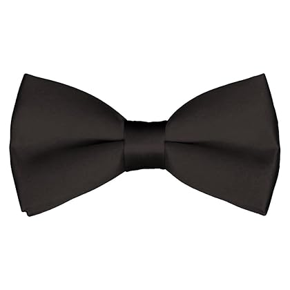 Platinum Hanger Mens Classic Pre-Tied Satin Formal Tuxedo Bowtie Adjustable Length Large Variety Colors Available
