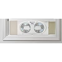 Lasko Twin Window Fan, Compact, White