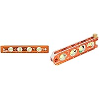 Swanson TL043M 9-Inch Savage Magnetic Torpedo Level & Co TL041M 6 Inch Savage Magnetic Billet Torpedo Level with Brass Pipe Clamp, 6 Inches and 15 Centimeters Orange