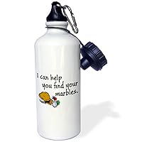 3dRose can help you find your marbles. -Sports Water Bottle, 21oz , 21 oz, Multicolor