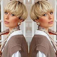 FCHW Short Pixie Cut Hair Wig Short Hairstyles Synthetic Wigs For Women Popular Fashion Wigs Heat Resistant Hairpieces Women's Wig 2156