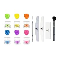 Revel Nail Dip Powder 6 Pack With Dip Powder Tool Set, Summer Drop-Ins