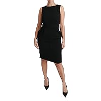 Dolce & Gabbana Black Sheath Stretch Formal Dress