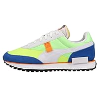 Puma Future Rider Sneaker, White-Fizzy Lime Royal, 5 US Unisex Big Kid