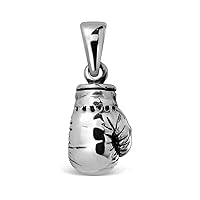 WithLoveSilver 925 Sterling Silver Thai Boxing Glove Pendant