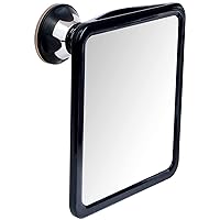 MIRRORVANA Fogless Shower Mirror for Shaving with Upgraded Suction, Dual Anti Fog Design, Shatterproof Surface & 360° Swivel, 8