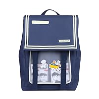 Kawaii Backpack Ita Bag Japanese Aesthetic with Cute Pendant and Pins Transparent Clear Rusksack (blue)
