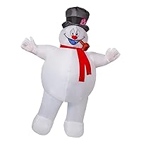 Rubie's Adult Frosty the Snowman Inflatable Costume, As Shown, One Size