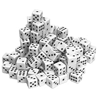 WE Games Bulk Pack of Standard White Dice - 100