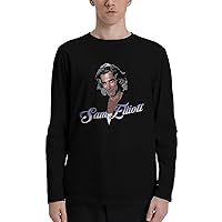 Sam Elliott T Shirts Man's Loose Fit Casual Athletic Long Sleeve Round Neckline Cotton T Shirts Tops