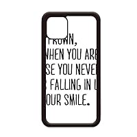 Poetry Never Frown Always Smile for iPhone 12 Pro Max Cover for Apple Mini Mobile Case Shell