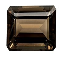 Genuine Smoky Quartz 13x13 mm Faceted Loose Gemstone Square Shape Astrology Stone At Wholesale Price