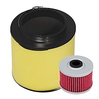 HIFROM ATV Air Filter Element Cleaner with Oil Filter Compatible with Honda Foreman 500 TRX500TM TRX500FM TRX500FE TRX500FE TRX500FPE TRX500FPM Replace 17254-HPO-A00 15412-HM5-A10