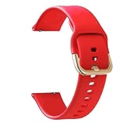 20mm Silicone Smart Watch Straps Compatible with Most Watches with 20 22MM Straps Band Bracelet (Color : Red, Size : 22MM Universal)