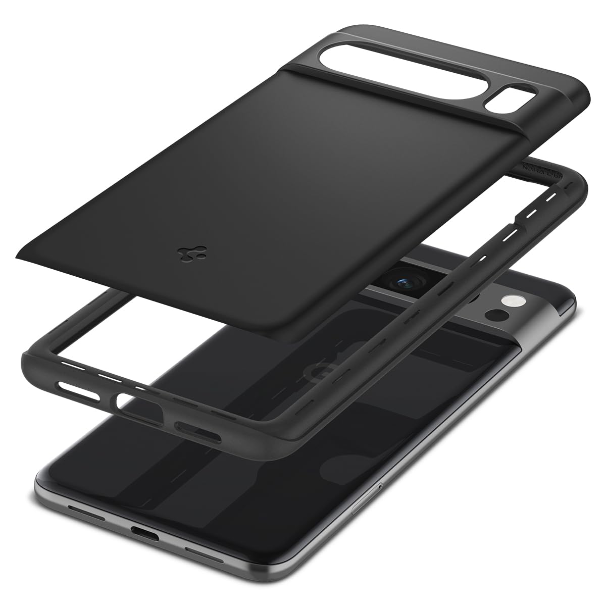 Spigen Thin Fit Designed for Pixel 8 Pro Case (2023) - Black